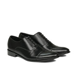 Black Oxford Leather Shoe PS04