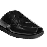 Black Patent Peshawari Mule SA10