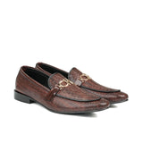 Brown Signature Buckle Shoe FT06