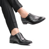 Black Oxford Leather Shoe PS04