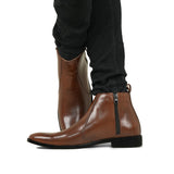 Brown Leather Chelsea Boot PS06