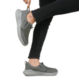 Grey Fly Knitted Running Sneakers NSK-0016