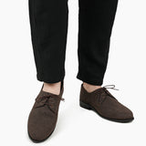 Classic Brown Suede Oxford Shoes FS04