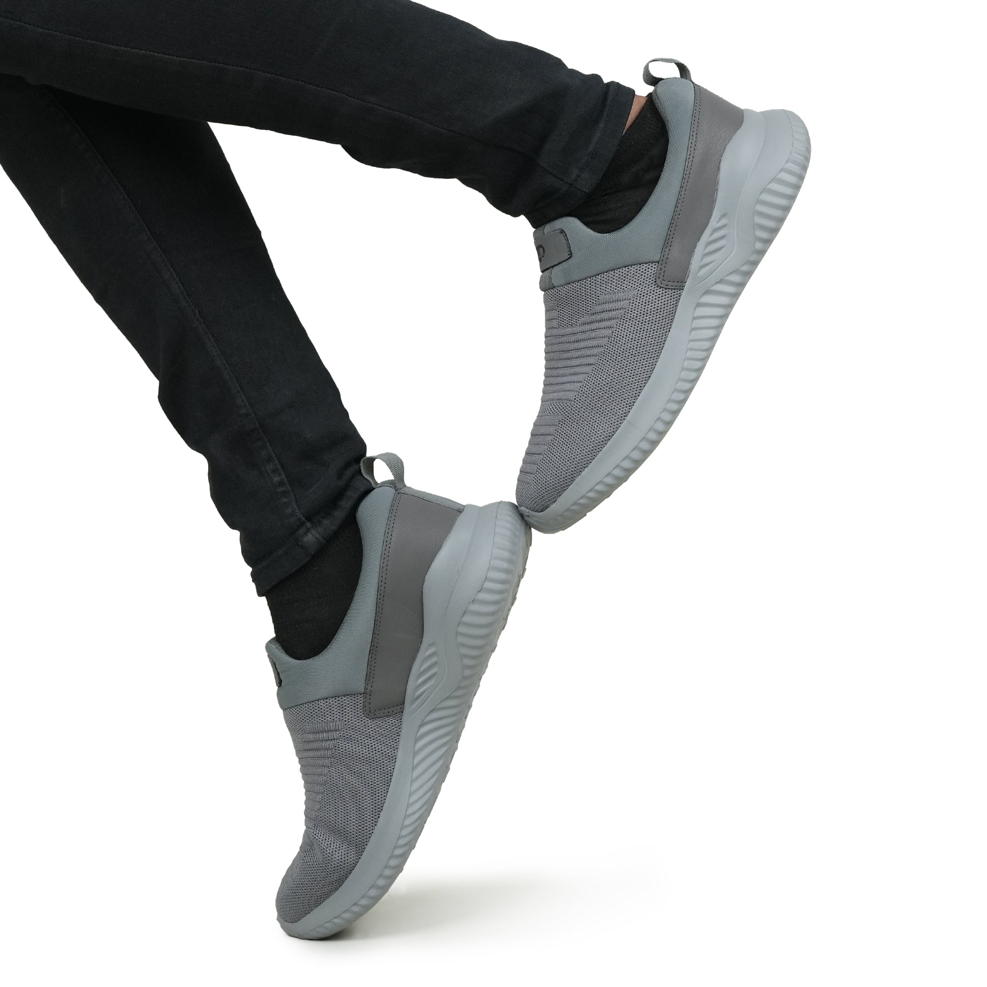 Gray Slip-On Athletic Sneakers RS12