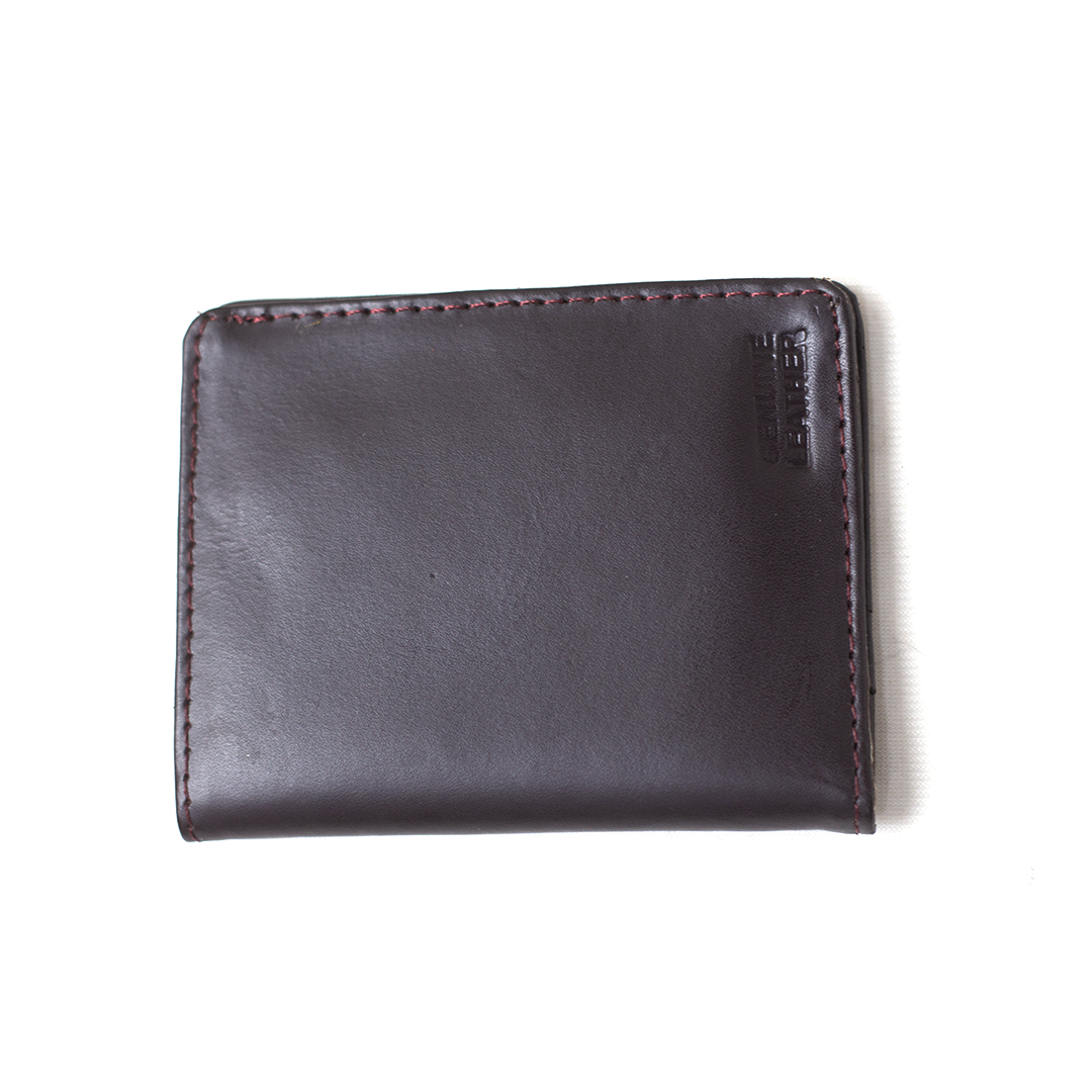 Medium Brown Card Holder For Men Textured